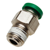 Connector 1/4" tube x 1/8" Male Pipe Thread pushlock tube fitting